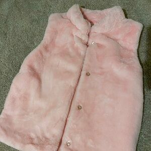 Pink fluffy soft vest 💓